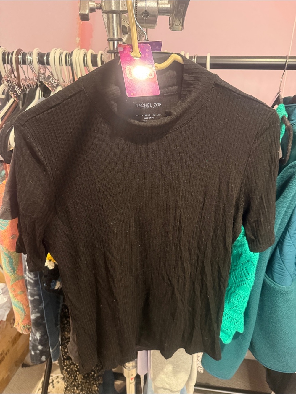 85. rachel zoe ribbed top L